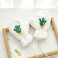 thumbnail image 1 of Knitted Cold Proof Plush Thickened Christmas Gloves, 1 of 4