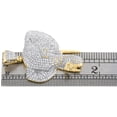 thumbnail image 5 of 10K Yellow Gold Diamond Elephant Trunk Pendant 1.65" Mens Pave Charm 1.81 CT., 5 of 6