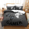thumbnail image 1 of Galaxy Video Game Bedding Suit Teen Geometric Hexagonal Bedding And Linen Super Soft One Size Bedding Zipper, 1 of 1