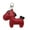 Red, variant on Adorable Equine Shape Key Accessory Keychain Pendant Leather Texture Perfect for Daily Use and Special Occasions as Gift