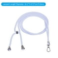 thumbnail image 2 of Phone Lanyard Crossbody Adjustable Neck Lanyard with Transparent Lanyard Patch for Smartphone Light Blue 1 Pcs, 2 of 5