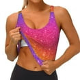 thumbnail image 3 of Uemuo Holiday Shiny Pattern Women's Sports Bra - High Impact Support, Breathable, and Comfortable Athletic Bra for Running, Yoga, and Workouts, 3 of 9