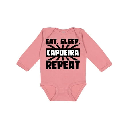 

Inktastic Eat Sleep Capoeira Repeat Boys or Girls Long Sleeve Baby Bodysuit