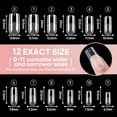 thumbnail image 5 of Livhil 312pcs Medium Square Gel Nail Tips, Clear Half Matte Press On Nails for Nail Extensions, Fake Acrylic Nails, 5 of 7