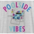thumbnail image 2 of Women's Lilo & Stitch Poolside Vibes Stitch Racerback Tank Top White Heather X Large, 2 of 4