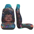 Sikiie Cosmic Garden Woman Portrait Car Seat Protector 2 Pack Car Seat