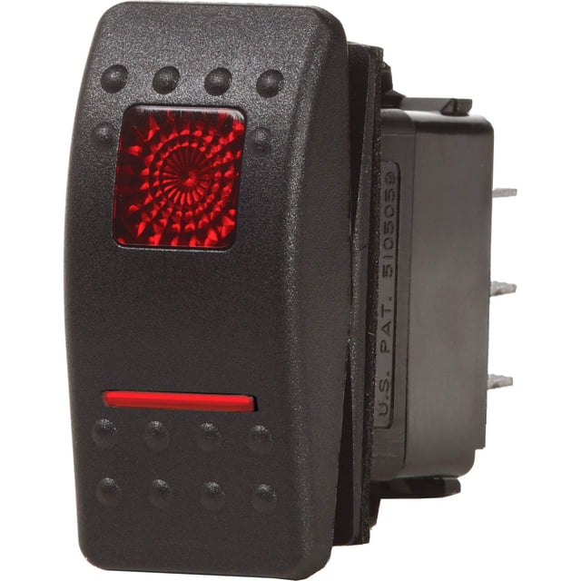 Conmutador Blue Sea Systems Contura II ON-ON DPDT negro