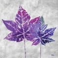 thumbnail image 2 of Pinto, Patricia 26x26 White Modern Wood Framed Museum Art Print Titled - The Purple Leaves on Silver I, 2 of 4