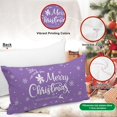 thumbnail image 3 of Christmas Throw Pillow Covers 12x12 Set of 4, Merry Christmas Winter Xmas Snowflake Decorative Holiday Cushion Pillow Cases 12 x 12 for Outdoor Indoor Farmhouse Home Room Couch Decor (Red), 3 of 6