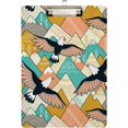 thumbnail image 1 of FMSHPON Mountains Eagles Floral Clipboard Hardboard Wood Nursing Clip Board and Pull for Standard A4 Letter 13x9 inches, 1 of 5