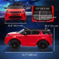 thumbnail image 3 of Qaba 12V  Land Rover Licensed Kids Electric RC Car, Toddler Ride on Toys Gift, Red, 3 of 10