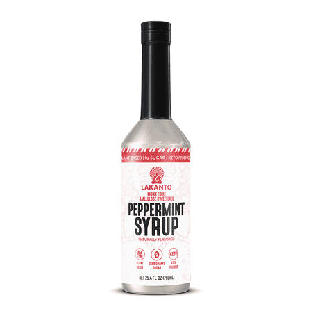 Lakanto Sugar Free Peppermint Simple Syrup (25.4 Fl Oz)