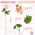 thumbnail image 2 of 50 Pcs Artificial Rose Flower Realistic Silk Roses with Stem Bouquet of Flowers Plastic Flowers Real Looking Fake Roses for Home Wedding Centerpieces Party Decorations (White), 2 of 6