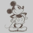 thumbnail image 2 of Men's Mickey & Friends Retro Mickey Mouse Sketch Sweatshirt Athletic Heather Small, 2 of 4