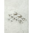 thumbnail image 4 of Time and Tru Silvertone Multi Earring Set, 5 Pairs, Initial Q, 4 of 4