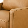 thumbnail image 5 of Armchair Accent Chair, Tan, Leather, Modern Contemporary Mid-Century French Country, Mid Century Living Hotel Lounge Cafe Lobby, 5 of 8