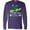 Purple, variant on Port St. Lucie, Florida Happy Sea Turtle Long Sleeve T-Shirt