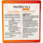 Provecta II Flea Treatment Cats Over 9 lbs 4 Monthly Topical Kills Fleas & Eggs Fast