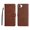 Brown, variant on Wallet Case for iPhone 16e with Card Holder, PU Leather Flip Folio Shell Wrist Strap Stand Function Magnetic Closure Shockproof Protective Phone Cover for iPhone 16e, Purple