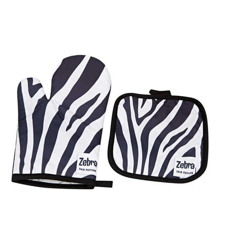 

Baocc oven mitts Windfall Leopard Print Microwave Gloves Thickened Heat Mitts Kitchen Baking Kit