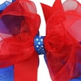 thumbnail image 6 of WUANDIXFA Clips for Hair 4th of July Bow 4th of July Hair Accessories Toddler Hair Bows Toddler Girl Hair Accessories 3-12 Years,Red, 6 of 6