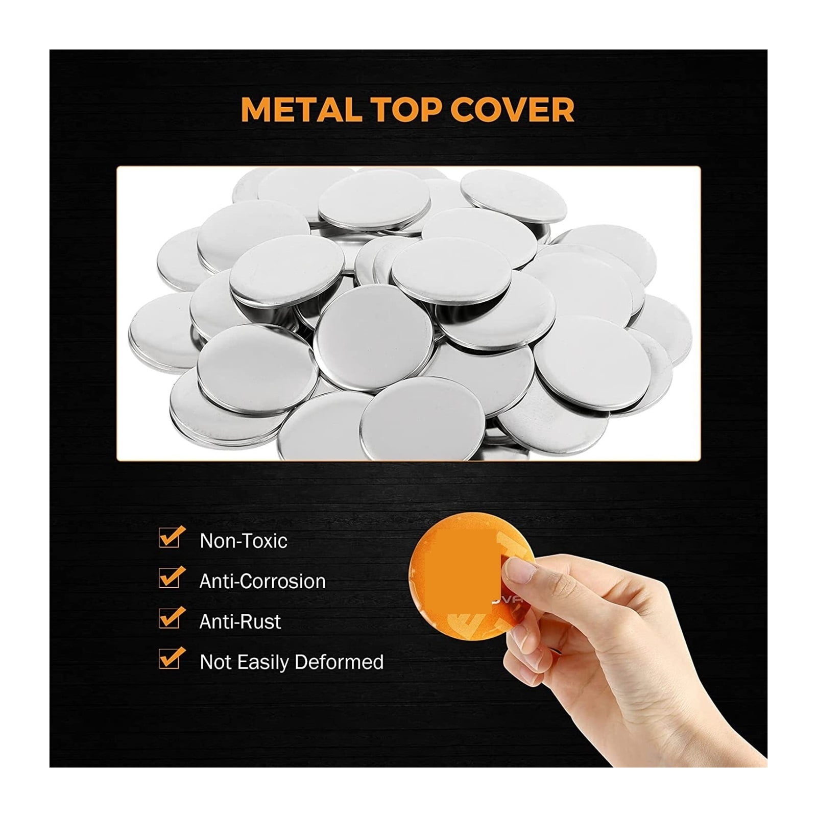 500Pcs Blank Badge Pin Button Maker Parts Material Supplies 32MM DIY Button Maker Making Punch Press Machine Material Part