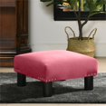 thumbnail image 2 of Jules Tabouret Carré d'Accent Ottoman Grenat Rose, 2 of 9