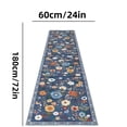 thumbnail image 2 of ZZHZGZ Canada Sale Floral Nursery Rug Washable Non Short Pile Indoor Carpet Soft Printed Shag Style Rug for Living Room Girls Bedroom Kitchen, 2 of 4