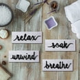 thumbnail image 7 of 4 Pieces Bathroom Wall Art Farmhouse Wall Decors Relax Soak Unwind Breathe Rustic Bathroom Wooden Signs Funny Vintage Wooden Decor for Laundry Room Bathroom, 7 of 7