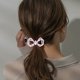 thumbnail image 5 of Fiudx Coletero Elástico con Lazuli Seguro, Elegante Diseño de Flor de Perla, Tendencia de Moda Coreana, Versátil para Peinados, Accesorios para Mujer, Material de Acetato., 5 of 6