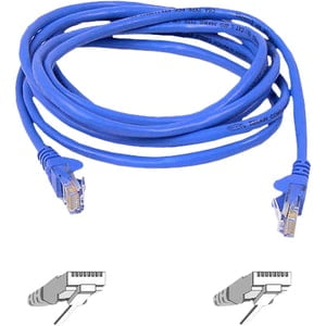 5IN CAT6 BLUE UTP SNAGLESS RJ45 M/M PATCH CABLE MOQ-20