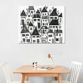 thumbnail image 2 of Orinice Black and White Minimalist Abstract Wall Art Print - Modern Wall Decor - Midcentury Modern Poster - Nordic Style Scandinavian Line Art - Hygge Boho Artwork - Cuadros Modernos  16x12in, 2 of 6