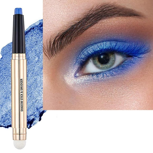 Sombra de ojos en barra Daeuwiutr Light Blue Cream Shimmer #16 Navy