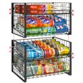 thumbnail image 1 of Organizador de latas JKSmart de 2 niveles, apilable para 62 latas, 1 of 9