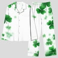 thumbnail image 4 of Censtreet Womens Pajamas Set 2 Piece Button Down Pjs Soft Long Sleeve Top and Pants Sleepwear Set Lounge Sets, 4 of 7
