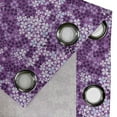 thumbnail image 4 of Ambesonne Spring Grommet Curtain, Spring Romantic Meadow, 50" x 84", Purple White, 4 of 6