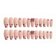 thumbnail image 4 of MesaSe 24 Pcs Faux Ongles Roses Brillants avec Nœud 3D pour Femmes et Filles Colle, 4 of 6