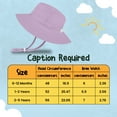 thumbnail image 3 of Protective Baby Sun Hat With UPF 50+ Protection Adjustable Infant Summer Beach Bucket Hats For Boy & Girl Breathable Toddler Swim Pool Play Sunhat With Wide Brim 0-12 Months Lavender (XS, 44-46 cm), 3 of 5