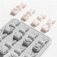 thumbnail image 6 of Shiogb Creative Easter Shape Baking Silicone Mold, Easy Demolding for Cakes and Ice Dessert, Easter Bunny Egg Cookie Mold, Spring Baking Supplies, Pink, 6 of 9