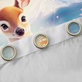 thumbnail image 4 of Manfei Fantasy Deer Black Out Curtains for Girls, Fuji Sakura Curtains Pack of 2 (42x63 Each), Pink Brown Blue, 4 of 6
