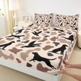 thumbnail image 3 of Feelyou Dog Duck Animal Bed Sheets, Western Rustic Cabin King Sheets, 4pcs, 3 of 7