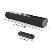 TV Speaker - Soundbar for TV with Bluetooth and HDMI-ARC Connectivity, Black, Includes Remote Control