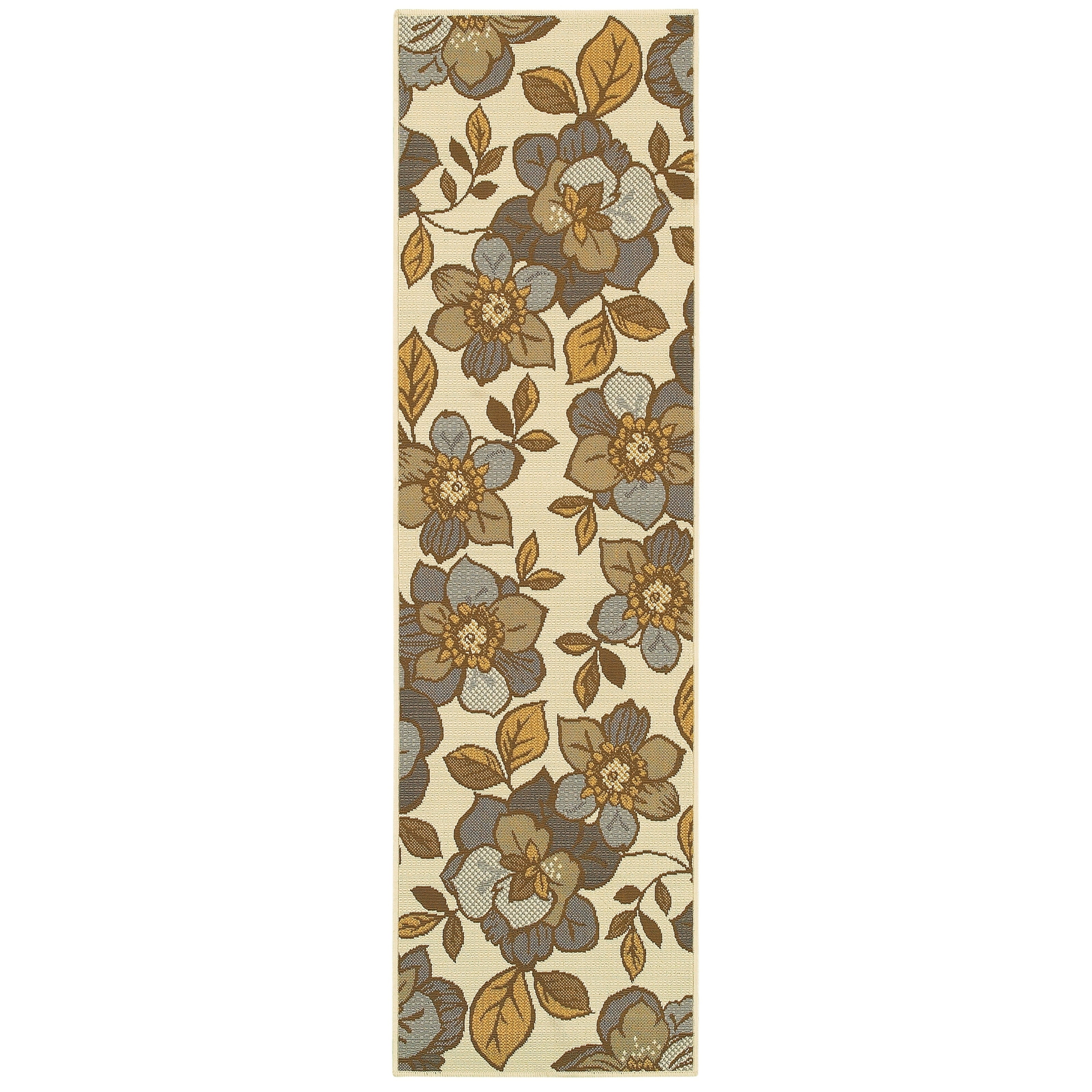 Style Haven Bar Harbour Floral IndoorOutdoor Area Rug