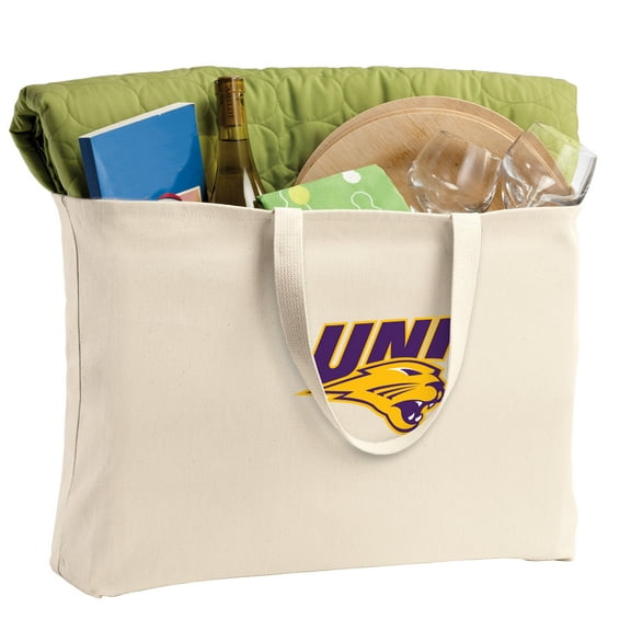 UNI Tote Bag Large Northern Iowa Shopping Bag