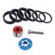 thumbnail image 1 of Espaciador para auriculares de bicicleta Piezas de bicicleta Ligero, fácil de , Fibra de carbono, Juego de espaciadores de aluminio, Núcleo Azul Soledad Separadores de auriculares de bicicleta, 1 of 4