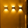 thumbnail image 4 of Billuyoard Luz solar de pared para jardín en colores y modos de colores cálidos para iluminación de altura luces solares para exteriores IP65 Iluminación y accesorios Negro Seis luces blancas, 4 of 6