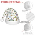 thumbnail image 4 of Bingfone America Landmarks for Kids Christmas Hat Santa Hat for Boys Girls Teenager for Christmas New Year Xmas Festive Holiday Party Supplies Gifts, 4 of 6