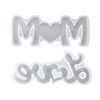 Midewhik Silicone Love & Mom Resin Casting Mold Mother's Day Gift Epoxy Mould Craft Tool