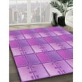 thumbnail image 3 of Ahgly Company Machine Washable Indoor Rectangle Transitional Violet Purple Area Rugs, 5' x 8', 3 of 7