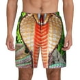 thumbnail image 2 of Picia Cobra Snake pattern Mens Swim Trunks with Compression Liner Stretch Beach Shorts Quick Dry with Zipper Pockets No-Chafing Board Shorts-X-Large, 2 of 9